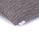 Housse de coussin Chenille ZigZag Polyester / Polyacrylique - Gris