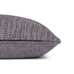 Housse de coussin Chenille ZigZag Polyester / Polyacrylique - Gris