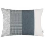 Housse de coussin Stripy Glencheck Polyester / Coton - Noir