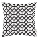 Housse de coussin Geometric Velvet Polyester / Coton - Noir