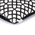 Kussensloop Geometric Velvet polyester/katoen - Zwart