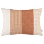 Housse de coussin Stripy Glencheck Polyester / Coton - Ocre