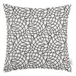 Housse de coussin Glamour Curves Polyester / Coton - Noir / Blanc