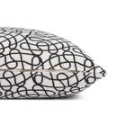 Housse de coussin Glamour Curves Polyester / Coton - Noir / Blanc