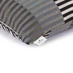 Kissenbezug Glamour Stripe Polyester / Baumwolle - Schwarz / Weiß