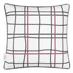 Housse de coussin Winter Check Polyester / Lin - Noir