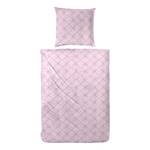 Parure de lit en flanelle Rosarot Flanelle de coton - Rose - 155 x 220 cm + oreiller 80 x 80 cm