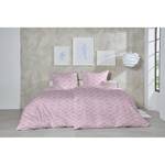 Parure de lit en flanelle Rosarot Flanelle de coton - Rose - 155 x 220 cm + oreiller 80 x 80 cm