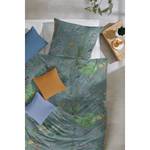 Parure de lit en satin mako Botanicals Satin mako - Vert - 135 x 200 cm + oreiller 80 x 80 cm