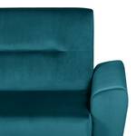 Schlafsofa Muleby (3-Sitzer) Samt - Samt Hedi: Marineblau - Mit Schlaffunktion
