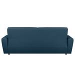 Schlafsofa Muleby (3-Sitzer) Flachgewebe - Webstoff Saba: Marineblau - Mit Schlaffunktion