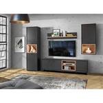 Mobile alto Mazzo Effetto rovere Artisan / Nero