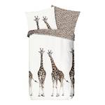 Beddengoed Giraffe katoen - ecru - 135x200cm + kussen 80x80cm