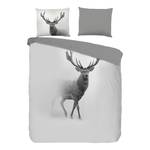 Beddengoed Grey Deer microvezel - grijs - 140x200/220cm + kussen 70x60cm