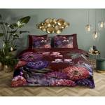 Bettwäsche Bloomie Organic Baumwolle-Satin - Bordeaux - 140 x 200/220 cm + Kissen 70 x 60 cm