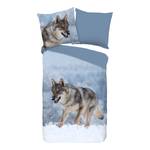 Beddengoed Snow Wolf katoen - meerdere kleuren - 135x200cm + kussen 80x80cm