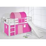 Hochbett Jelle Colours Pink - 90 x 190cm - Mit Rutsche