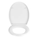 Siège WC premium Birori Acier inoxydable - Blanc