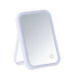 LED-Kosmetikspiegel Arizona Spiegelglas / ABS-Kunststoff - Weiß