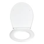 Siège WC premium Orani Acier inoxydable / Polyester PVC / Blanc