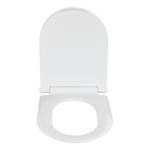 Premium WC-Sitz Nuoro Edelstahl / Polyester PVC - Weiß