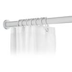 Barre de douche extensible Luz Acier inoxydable / Matière plastique ABS - Blanc - Largeur : 100 cm