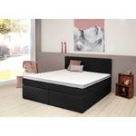 Boxspringbett Valencia Schwarz - 180 x 200cm