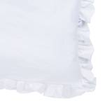 Parure de lit Amelie I Coton - Blanc - 135 x 200 cm + oreiller 80 x 80 cm