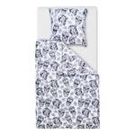 Parure de lit Skulls Coton - Noir / Blanc - 135 x 200 cm + oreiller 80 x 80 cm