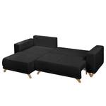 Ecksofa Coulter Microfaser Cadis: Schwarz