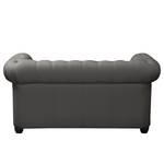 Sofa Denzel (2-Sitzer) Webstoff Sogol: Dunkelgrau