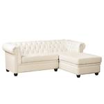 Ecksofa Dormir Webstoff Sogol: Creme - Breite: 208 cm - Ottomane davorstehend rechts