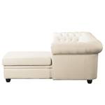 Ecksofa Dormir Webstoff Sogol: Creme - Breite: 208 cm - Ottomane davorstehend rechts