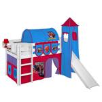 Hoogslaper Jelle Spiderman 90 x 200cm - Met glijbaan en toren - Met ladder