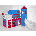 Hochbett Jelle Spiderman 90 x 200cm - Mit Rutsche & Turm - Mit Leiter