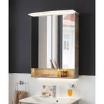 Spiegelkast B.Style inclusief verlichting - Grijze eikenhouten look - Breedte: 60 cm