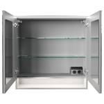 Spiegelschrank B.Style Inklusive Beleuchtung - Weiß - Breite: 80 cm