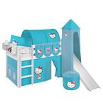 Hoogslaper Jelle Hello Kitty Turquoise - 90 x 190cm - Met glijbaan en toren