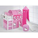 Hoogslaper Jelle Hello Kitty Roze - 90 x 190cm - Met glijbaan en toren