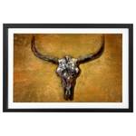 Quadro Texas Buffalo Legno massello di abete - Oro