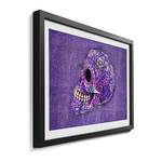 Canvas Purple Death Legno massello di abete - Lilla