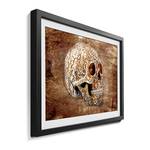 Quadro Laughing Death Legno massello di abete - Marrone