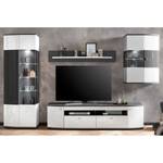 Meuble TV Intento II Blanc brillant / Anthracite - Blanc brillant / anthracite