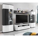 Meuble TV Intento I Blanc brillant / Anthracite - Blanc brillant / anthracite