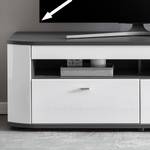 Meuble TV Intento I Blanc brillant / Anthracite - Blanc brillant / anthracite