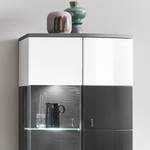 Vitrine Intento II Blanc brillant / Anthracite - Blanc brillant / anthracite