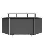 Bureau d’angle Crosswoods I Anthracite / Blanc