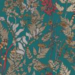Papier peint Floral Impression II Intissé - Turquoise