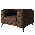 Fauteuil Laviva I Microfibre - Microfibre Priya: Marron foncé