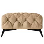 Gestoffeerde hocker Laviva I microvezel - Microvezel Priya: Beige - Breedte: 80 cm